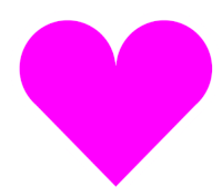 Gif animé coeur rose